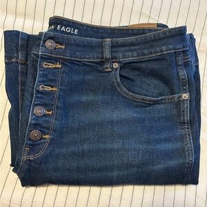 American Eagle Women’s Stretch High- Waisted Flare Jean - Size 18, Regular